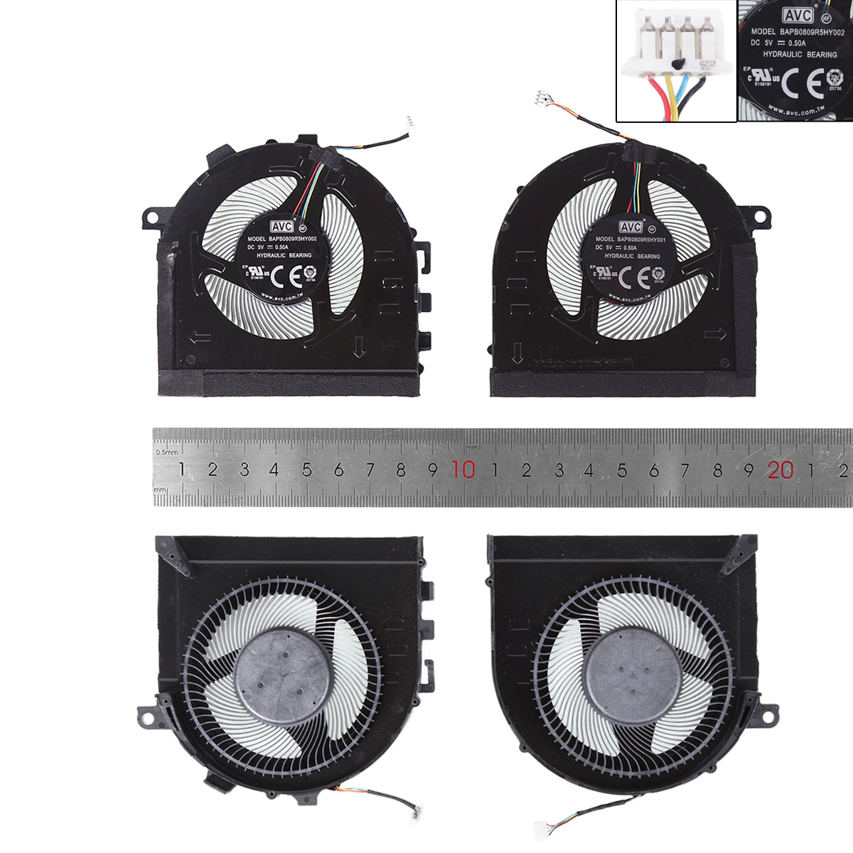 Picture of New Replacement CPU Cooling Fan For Lenovo ideapad Gaming 3-15ACH6 5H40S20432 82K2（L+R,ORG）N/A
